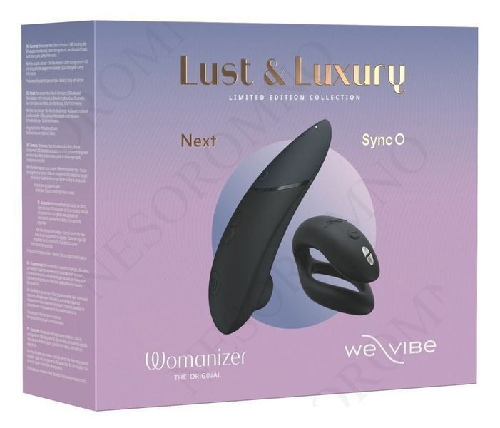 Колекційний набір Womanizer Next + We-Vibe Sync O вакуумний стимулятор та вібратор для пар, чорний WZXY1SG9 фото