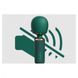 Вібратор-мікрофон Qingnan No.5 Powerful Mini Wand Massager, зелений Q95551 фото 3