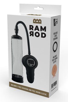 Помпа вакуумна автоматична Dreamtoys Ramrod з манометром, прозора DT21915 фото