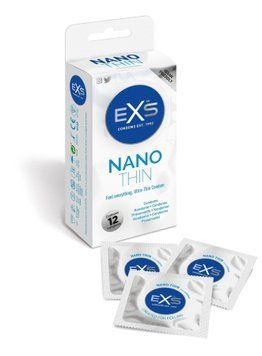 Презервативи ультратонкі з латексу EXS Nano Thin веганські (ціна за упаковку, 12 шт.) 06396 /12exsnano фото