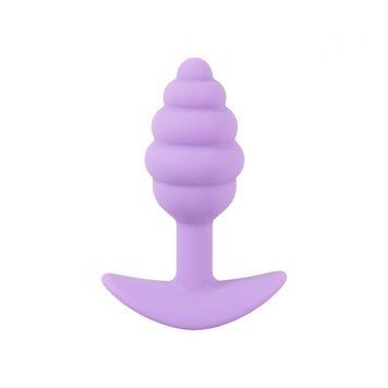 Анальна пробка рельєфна Cuties Plugs, фіолетова 5568400000 фото