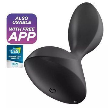 Анальна смарт пробка Satisfyer Sweet Seal із вібрацією чорна ST32856 фото