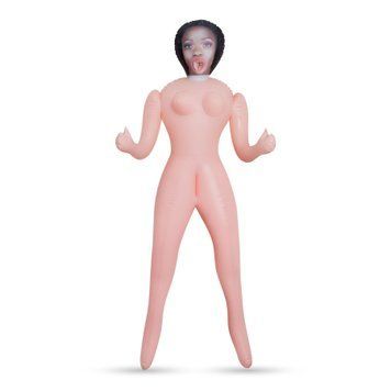 Секс-лялька з 3 отворами Crushious LUCIA The Inflatable Nurse, бежева, 155 см C19724 фото