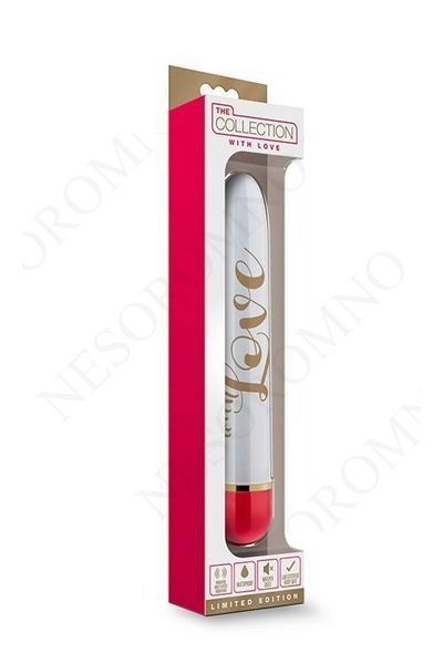 Вібратор Дамський пальчик Blush Love, біло-червоний, 14.5 х 2.5 см T331059 фото