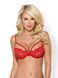 Мереживний бюстьє Obsessive 829-BRA-3 червоний, S/M 410732 фото 1