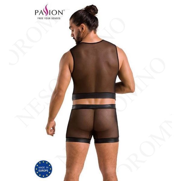 Чоловічий комплет 053 SET WILLIAM black L/XL -Passion  72-70118 фото