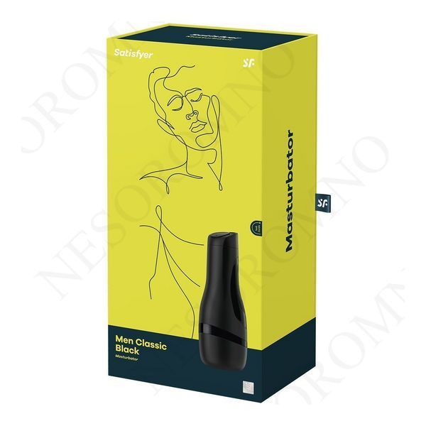 Елегантний мастурбатор Satisfyer Men Classic у чорній колбі T360101 фото