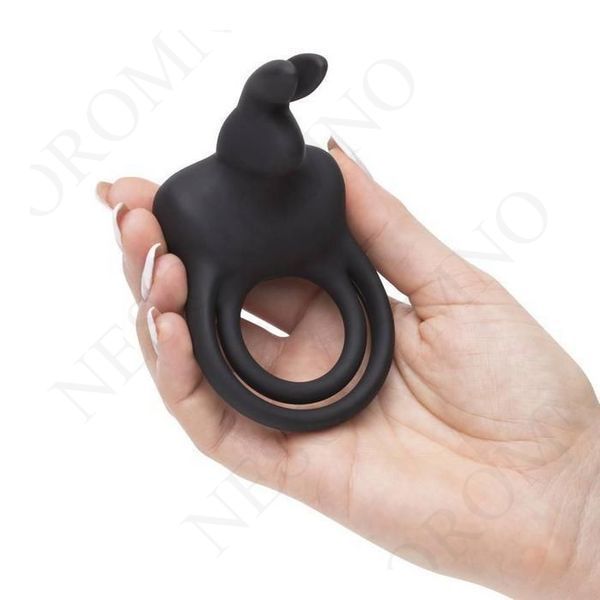 Подвійне ерекційне кільце з вібрацією Happy Rabbit Stimulating Rechargeable Rabbit Cock Ring FS73137 фото