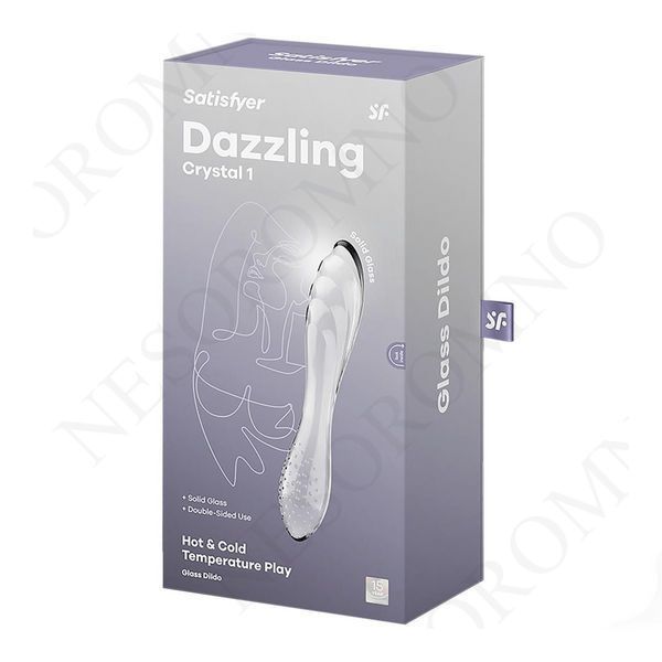 Скляний фалоімітатор Satisfyer Dazzling Crystal 1 Transparent прозорий ST4045658 фото