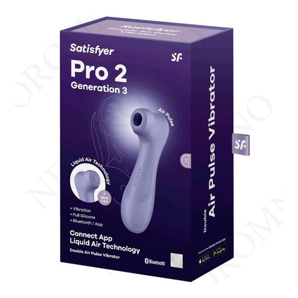 Вібратор кліторальний вакуумний SATISFYER PRO 2 покоління 3 BLUETOOTH бузковий S4051864 фото
