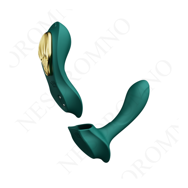 Вібратор в трусики AYA Zalo Turquoise Green на пульті керування ZL02901 фото
