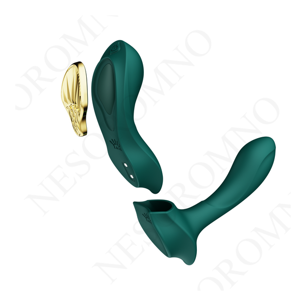 Вібратор в трусики AYA Zalo Turquoise Green на пульті керування ZL02901 фото