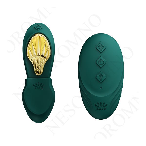 Вібратор в трусики AYA Zalo Turquoise Green на пульті керування ZL02901 фото