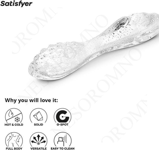 Скляний фалоімітатор Satisfyer Dazzling Crystal 1 Transparent прозорий ST4045658 фото