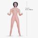 Секс-лялька з 3 отворами Crushious LUCIA The Inflatable Nurse, бежева, 155 см C19724 фото 8