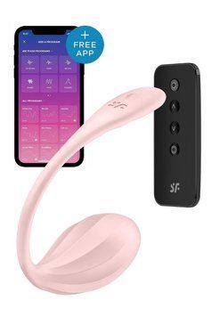 Вібратор в трусики Satisfyer Ribbed Petal з додатком та пультом, рожевий ST4002774 фото