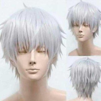 Перука чоловіча косплей аніме "Gintama" - Сірий X0000801 фото