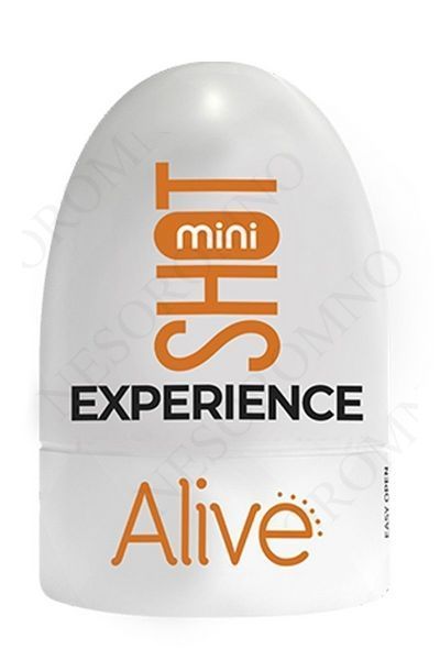 Кишеньковий мастурбатор Alive Mini Shot Experience бежевий AV30777 фото