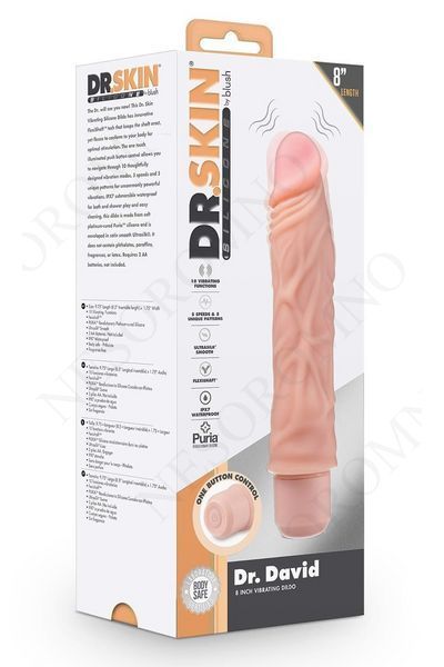 Вібратор реалістичний Blush DR. SKIN Dr.David 21,5 см тілесний T331851 фото