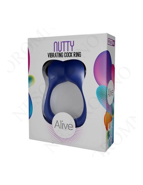 Ерекційне віброкільце Alive Nutty синє AV33745 фото