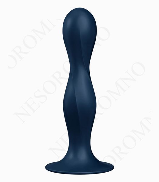 Універсальний фалоімітатор Satisfyer Double Ball-R з двома обтяженими кульками, що рухаються всередині ST4048673 фото