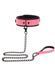 Нашийник з повідцем, що світиться в темряві Taboom Glow In the Dark Collar and Chain Leash, рожевий TB17204 фото 1