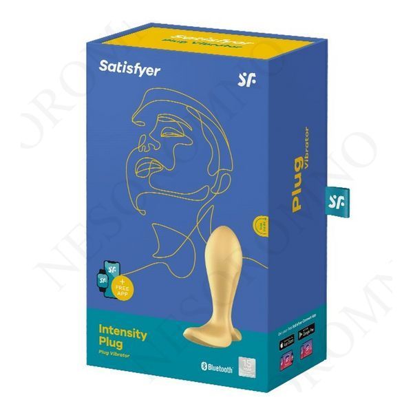 Анальний смарт-пробка з вібрацією Satisfyer Intensity Plug, золотий ST4003245 фото