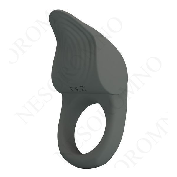 Ерекційне віброкільце PRETTY LOVE Master Ring силіконове, сіре, 8.7 х 5 см BI-210235-1 фото