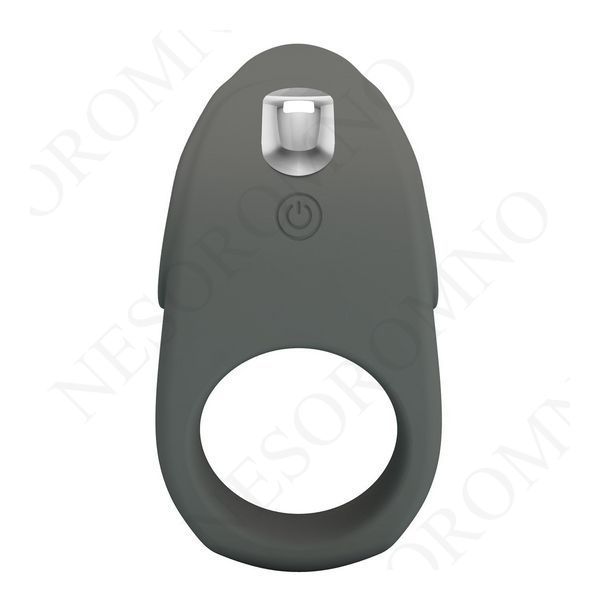 Ерекційне віброкільце PRETTY LOVE Master Ring силіконове, сіре, 8.7 х 5 см BI-210235-1 фото