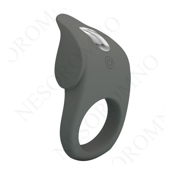 Ерекційне віброкільце PRETTY LOVE Master Ring силіконове, сіре, 8.7 х 5 см BI-210235-1 фото
