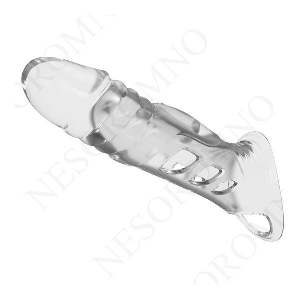 Подовжуюча насадка на пеніс Pretty Love Penis Sleeve, прозора, 22 &times; 5,5 см BI-026241NM фото