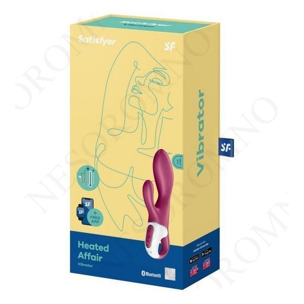 Подвійний смарт вібратор з функцією нагріву Satisfyer Heated Affair Connect App рожевий T360358 фото