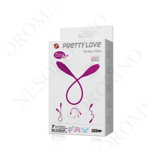 Вібратор подвійний Snaky Vibe Pretty Love 16483 /BI-014327-1 фото