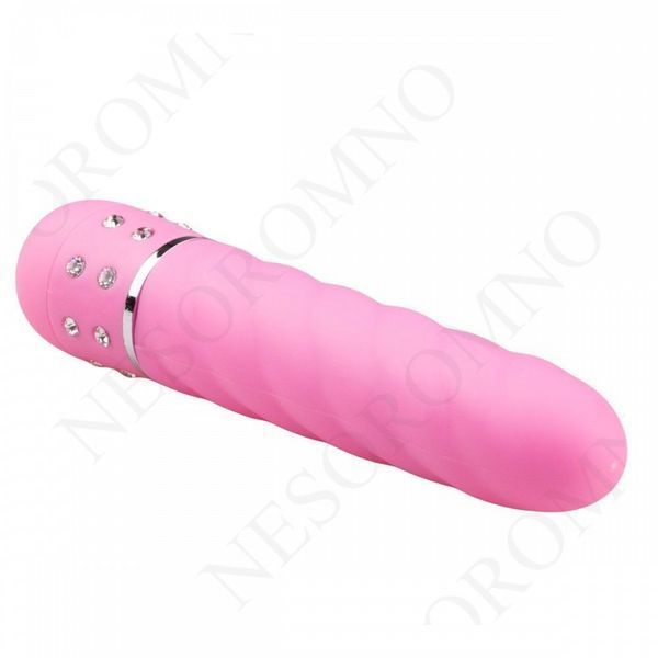 Вібратор рельєфний Love Diamond Vibrator рожевий, 11.4 см ET087PNK фото