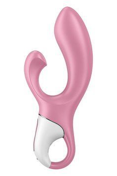 Вібратор кролик Satisfyer Air Pump Bunny 2 з технологією тиску повітря, рожевий ST4038575 фото