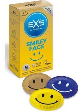Презервативи класичні Exs Smiley FACE із Смайликом на упаковці (ціна за упаковку, 12 шт.) 0257 /12exssmile фото