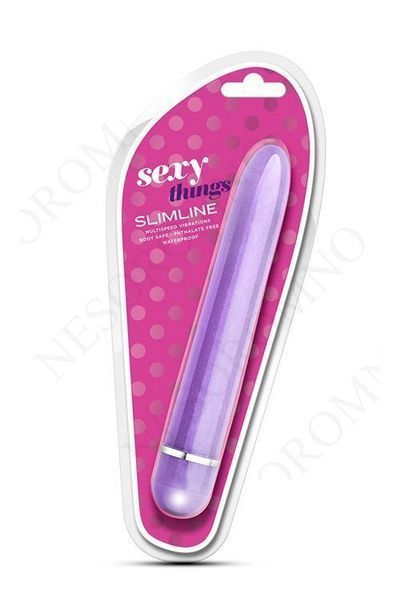 Вібромасажер класичний SEXY THINGS SLIMLINE VIBE PURPLE  T330913 фото