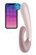Подвійний смарт вібратор з функцією нагріву Satisfyer Heat Wave Connect App Mauve ніжно-рожевий T360378 фото 1