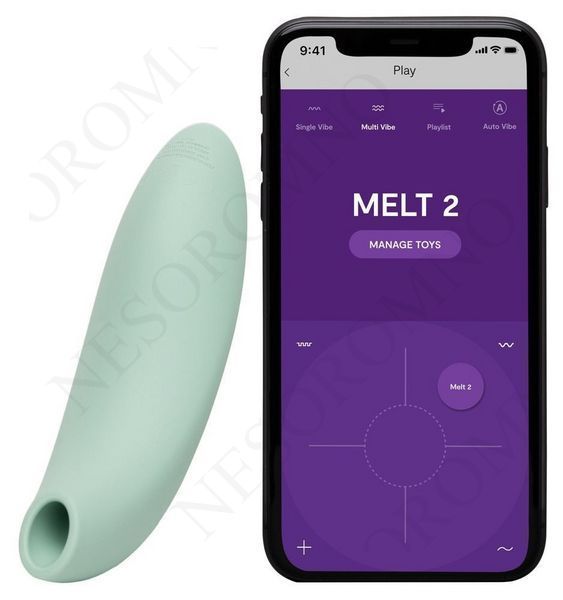 Кліторальний вакуумний смарт-стимулятор We-Vibe Melt 2 м'ятний SNEL2SGZ фото