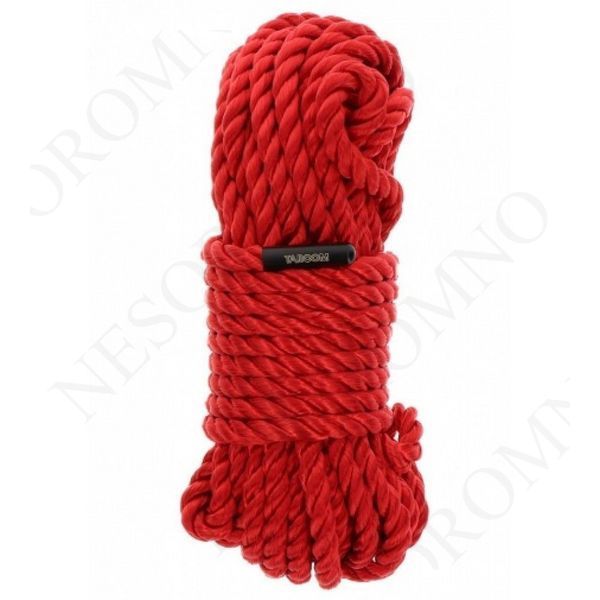 Бондажна мотузка Taboom Bondage Ropes, 10 м х 7 мм, червона TB17251-1 фото