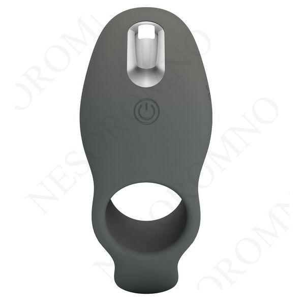 Ерекційне віброкільце PRETTY LOVE Master Ring, сіре, 11 х 4.5 см BI-210198-1 фото