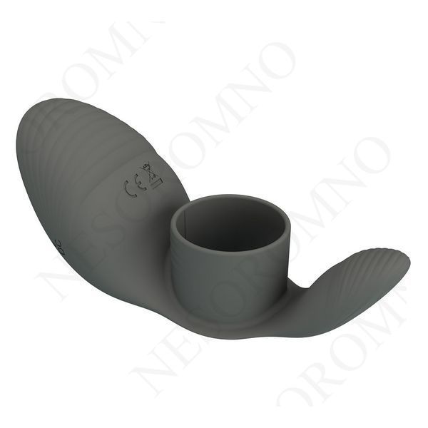 Ерекційне віброкільце PRETTY LOVE Master Ring, сіре, 11 х 4.5 см BI-210198-1 фото