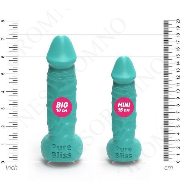Мило член на присосці Pure Bliss MINI бірюзовий, 15 см PB207372 фото