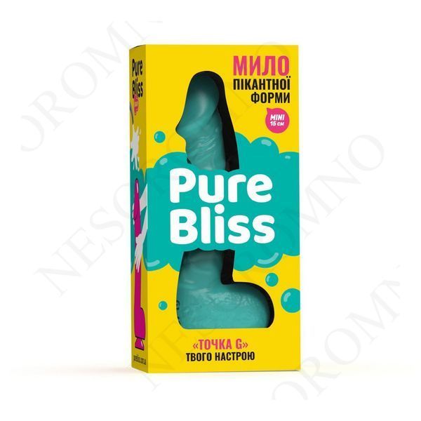 Мило член на присосці Pure Bliss MINI бірюзовий, 15 см PB207372 фото