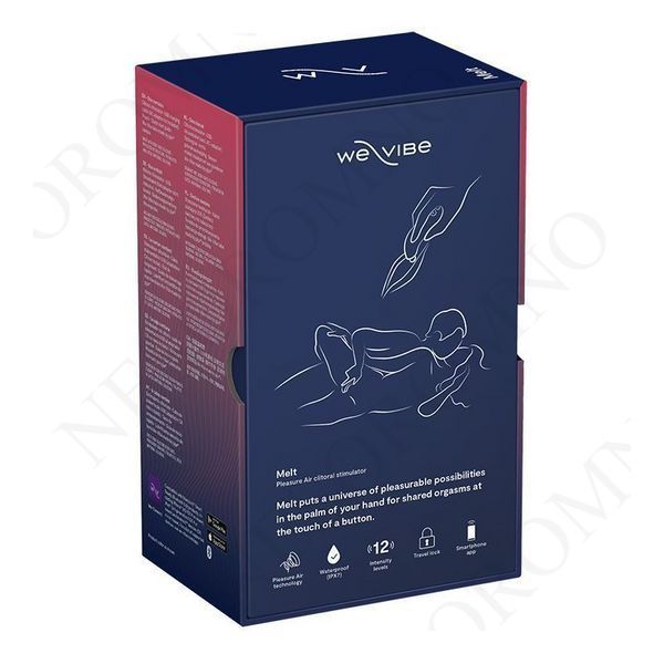 Вакуумний вібратор для пар We-Vibe MELT Blue W44075 фото