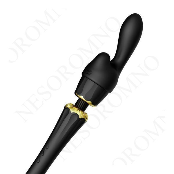 Вібратор мікрофон з насадками Zalo Kyro Wand Obsidian Black ZL02404 фото