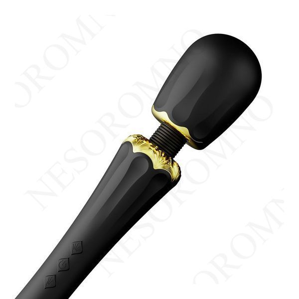 Вібратор мікрофон з насадками Zalo Kyro Wand Obsidian Black ZL02404 фото