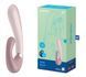 Подвійний смарт вібратор з функцією нагріву Satisfyer Heat Wave Connect App Mauve ніжно-рожевий T360378 фото 3