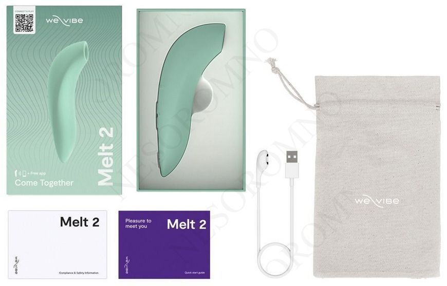 Кліторальний вакуумний смарт-стимулятор We-Vibe Melt 2 м'ятний SNEL2SGZ фото