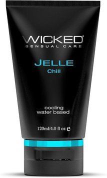 Анальний лубрикант з ефектом охолодження WICKED JELLE CHILL на водній основі, 120 мл T252029 фото
